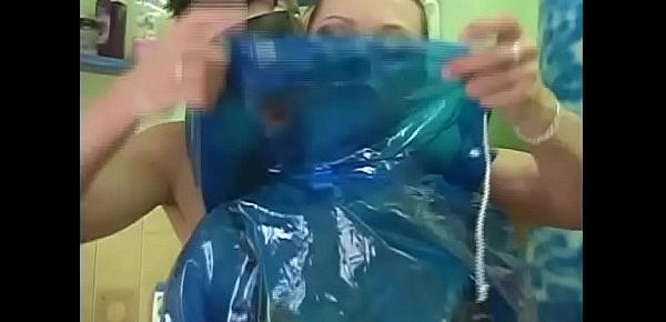  Violent fuck on a slave wrapped in plastic
